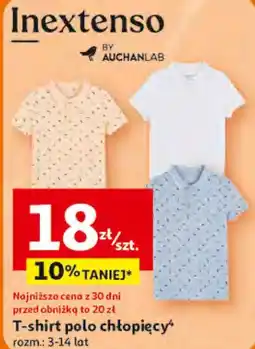 Auchan T-shirt polo chłopięcy Inextenso oferta