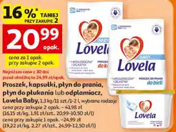 Auchan Proszek, kapsułki, płyn do prania, płyn do płukania lub odplamiacz Lovela Baby oferta