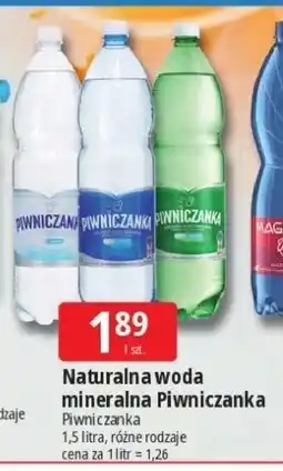 E.Leclerc Woda niegazowana Piwniczanka oferta