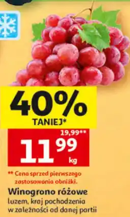 Auchan Winogrono różowe oferta