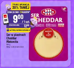 Polomarket Ser w plastrach Cheddar Mlekovita oferta