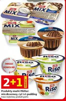 Auchan Müller mix deserowy, ryż lub pudding oferta