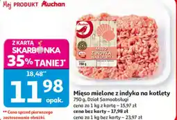 Auchan Mięso mielone z indyka na kotlety oferta