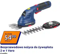 Action Bezprzewodowe nożyce do żywopłotu 2 w 1 Varo 4 wolty oferta
