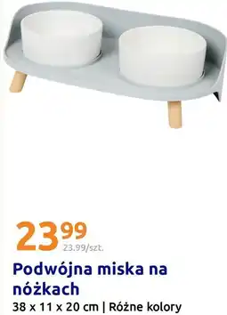 Action Podwójna miska na nóżkach oferta