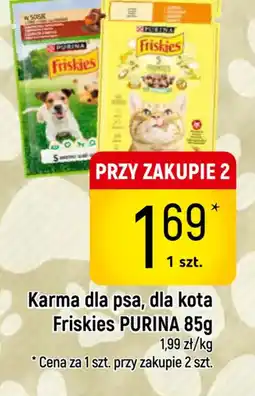 Delikatesy Piotruś Pan Friskies PURINA karma dla psa/kota oferta