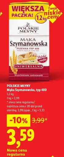 Lidl Mąka Szymanowska, typ 480 oferta