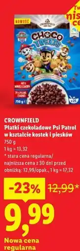 Lidl Płatki czekoladowe Psi Patrol w kształcie kostek i piesków oferta