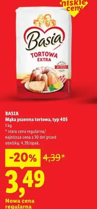 Lidl Mąka pszenna tortowa, typ 405 oferta