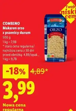 Lidl COMBINO Makaron orzo z pszenicy durum oferta