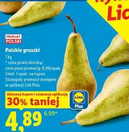 Lidl Polskie gruszki oferta