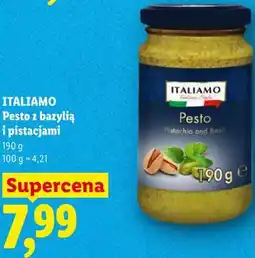 Lidl Pesto z bazylią i pistacjami ITALIAMO oferta