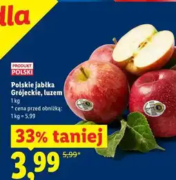 Lidl Polskie jabłka Grójeckie, luzem oferta