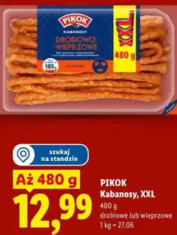 Lidl PIKOK Kabanosy, XXL drobiowe lub wieprzowe oferta