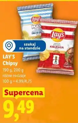 Lidl Chipsy Lay's oferta