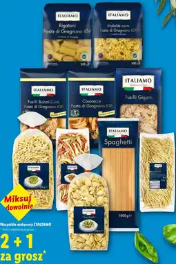 Lidl Wszystkie makarony ITALIAMO oferta