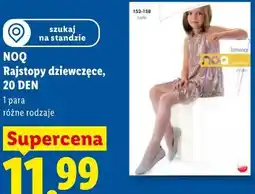 Lidl Rajstopy dziewczęce, 20 DEN NOQ oferta