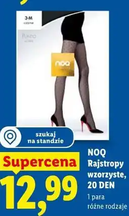 Lidl Rajstopy wzorzyste, 20 DEN NOQ oferta