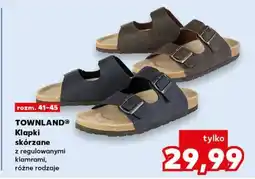 Kaufland TOWNLAND Klapki skórzane oferta