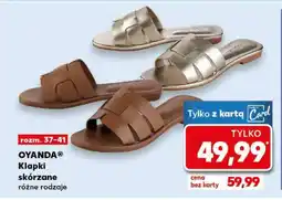 Kaufland OYANDA Klapki skórzane oferta