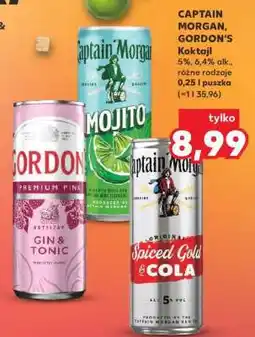Kaufland CAPTAIN MORGAN, GORDON'S Koktajl oferta