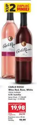 Kaufland CARLO ROSSI Wino Red, Rose, White oferta