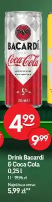 Żabka Drink Bacardi & Coca Cola oferta
