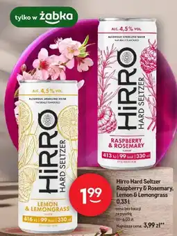 Żabka Napój alkoholowy gazowany Hirro Hard Seltzer Lemon & Lemongrass oferta
