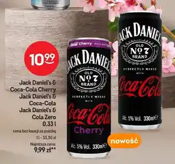 Żabka Napój alkoholowy Jack Daniel's & Cola Zero oferta