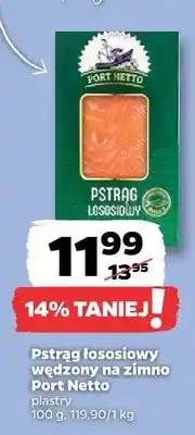 Netto Pstrąg łososiowy wędzony na zimno Port Netto piastry oferta