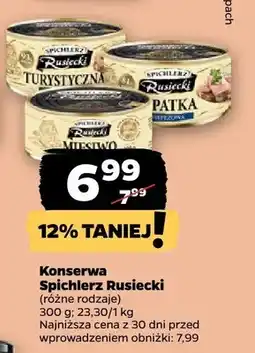 Netto Konserwa śpichlerz Rusiecki mięsna oferta