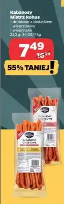 Netto Kabanosy Mistrz Rohus drobiowe z dodatkiem wieprzowiny, wieprzowe oferta