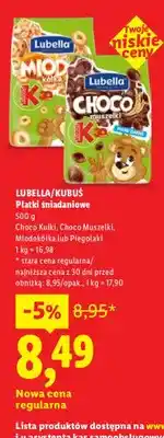 Lidl Płatki śniadaniowe Choco Kulki, Choco Muszelki, Miodokółka lub Piegolatki oferta