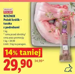Lidl Królik Polski tuszka z podrobami oferta