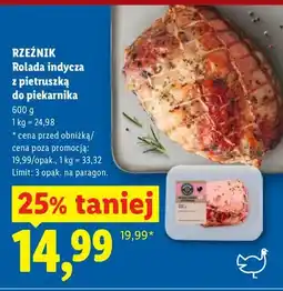 Lidl Rolada indycza z pietruszką do piekarnika oferta