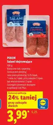 Lidl Salami dojrzewające klasyczne lub z papryką oferta