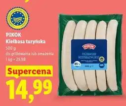 Lidl Kiełbasa turyńska oferta