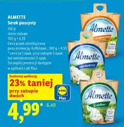Lidl Serek pusty oferta