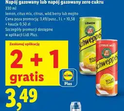 Lidl Napój gazowany citrus mix Schweppes oferta