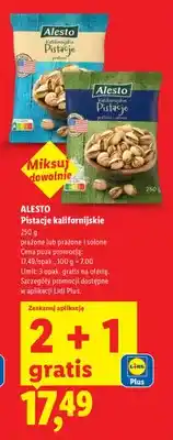 Lidl Pistacje kalifornijskie oferta