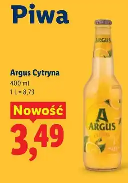 Lidl Piwo Argus Cytryna oferta