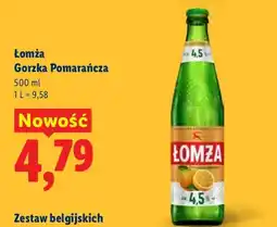 Lidl Piwo Łomża Gorzka Pomarańcza oferta