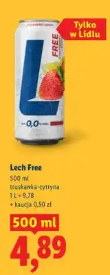 Lidl Piwo bezalkoholowe Lech Free truskawka-cytryna oferta