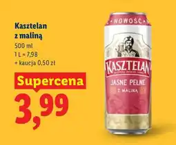 Lidl Piwo Kasztelan z maliną oferta