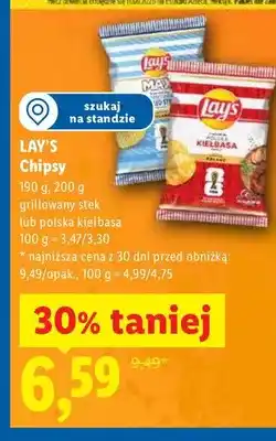 Lidl Chipsy grillowany stek lub polska kiełbasa oferta