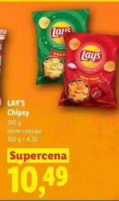 Lidl Chipsy różne rodzaje oferta