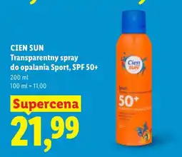 Lidl Transparentny spray do opalania Sport, SPF 50+ oferta