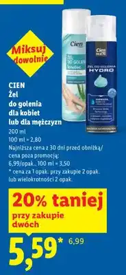 Lidl Żel do golenia dla kobiet lub dla mężczyzn oferta