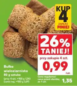 Kaufland Bułka wieloziarnista 80 g sztuka oferta