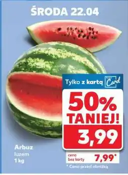 Kaufland Arbuz, luzem 1 kg oferta